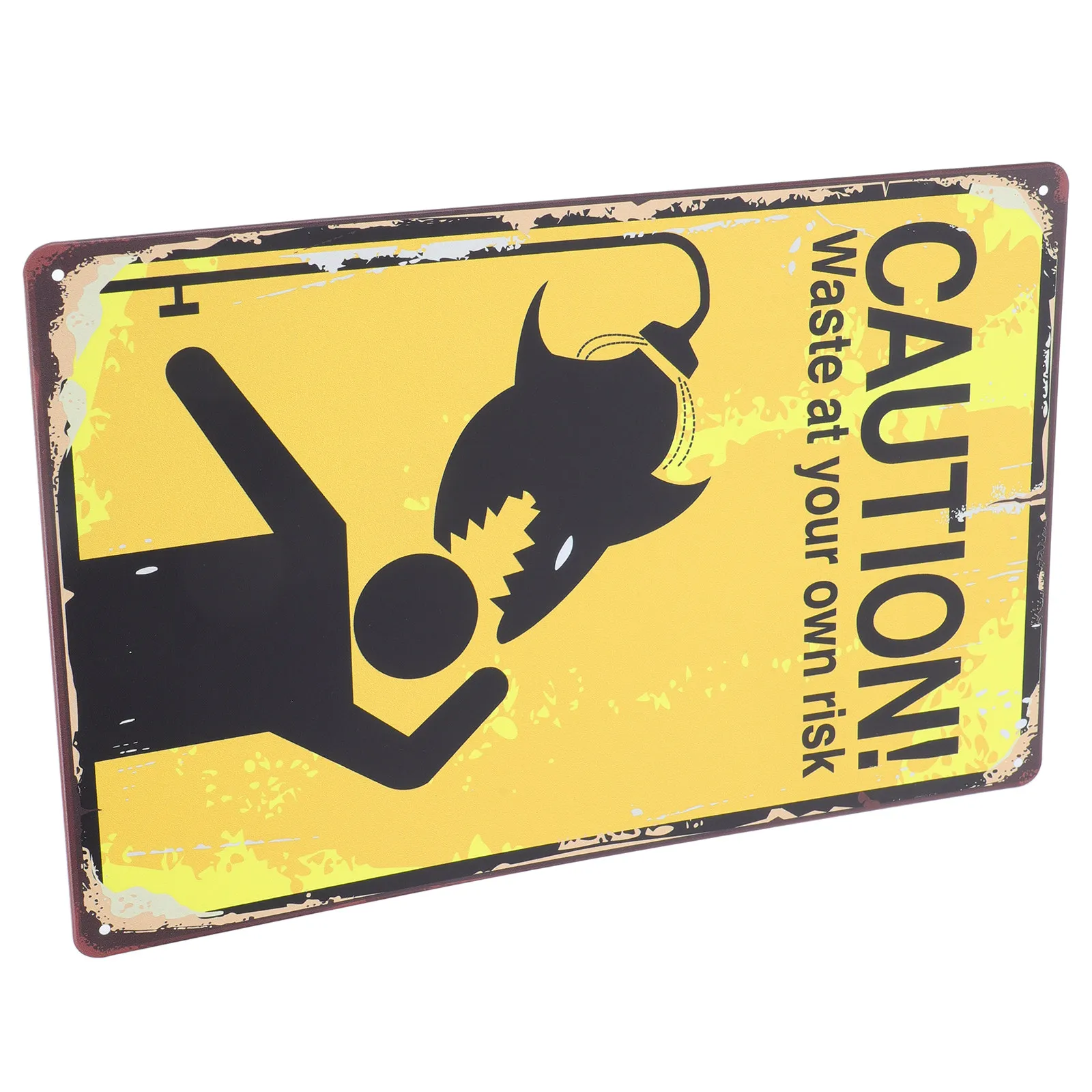 

Professional Metal Safety Warning Sign Versatile Caution Danger Sign Wear Resistant Lightweight Easy Install for Traffic