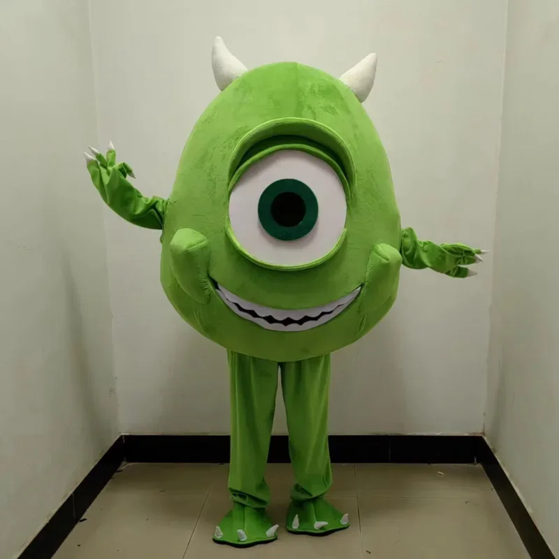 

Cosplay Monsters University Mike Wazowski Cartoon character Mascot Advertising Costume Fancy Dress Party Animal carnival props