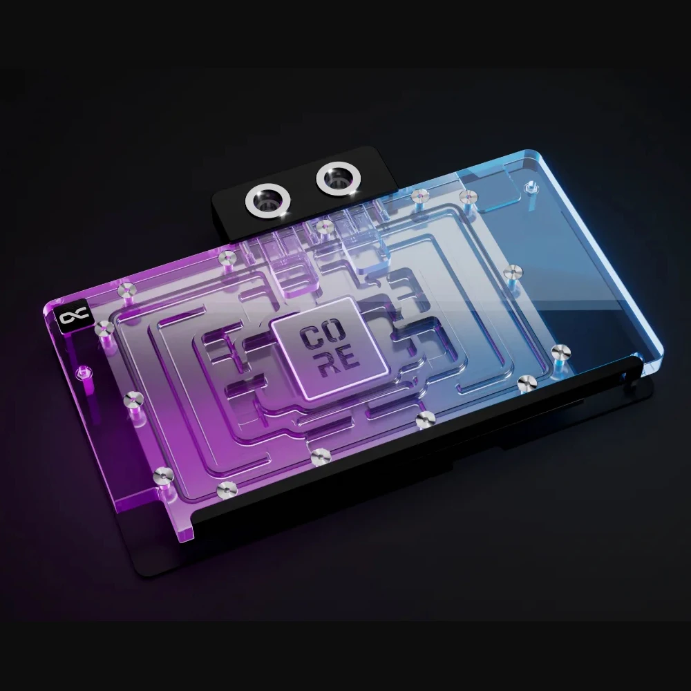Alphacool Core GPU Water Block Serve para Asus TUF Gaming GeForce RTX 5090 32GB GDDR7 OC Edition Cooler de placa gráfica com placa