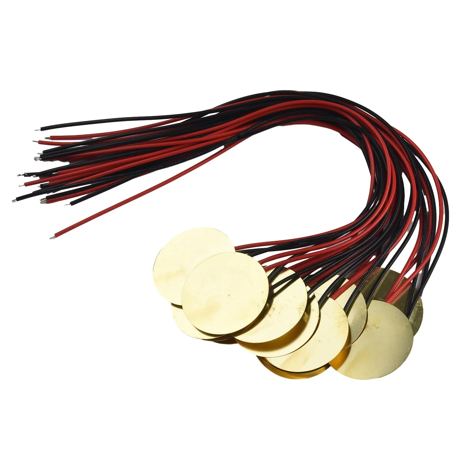 15 PCS 35mm Piezo Disc Transducers for Drum Triggers Guitar Acoustic Pickups Electronic Projects and DIY Instrument Building