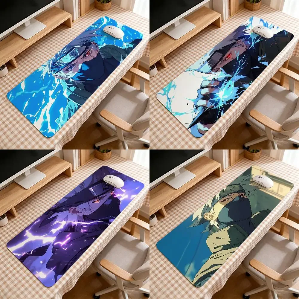 H-Hatake Kakashi Mouse Pad Computer Mat Deskpad Laptop Keyboard Mat Office Large Landscape Mousepad