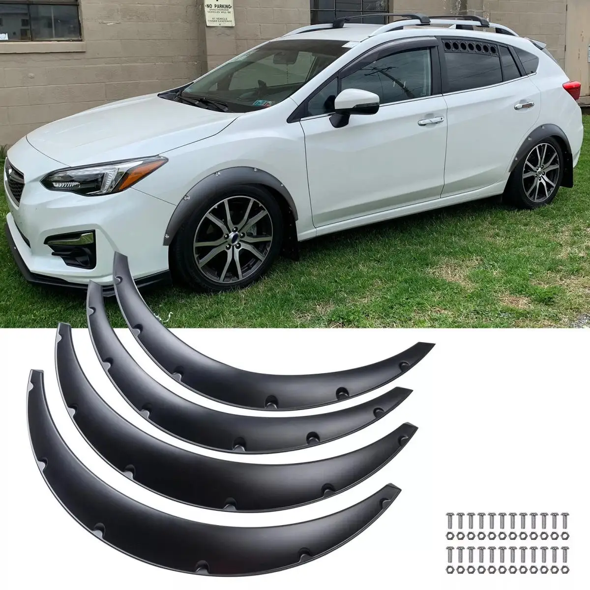 

Fender Flares Wheel Arches Extra Wide Body Extension Mudgard For Subaru Impreza