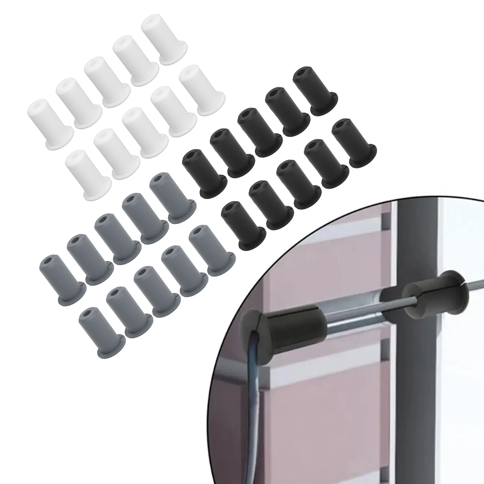 10pcs Cable Routing Kit for Starlink Silicone Cable Feed Through Bushings Wall Grommet for Starlink Series Cable 0.75in Diameter