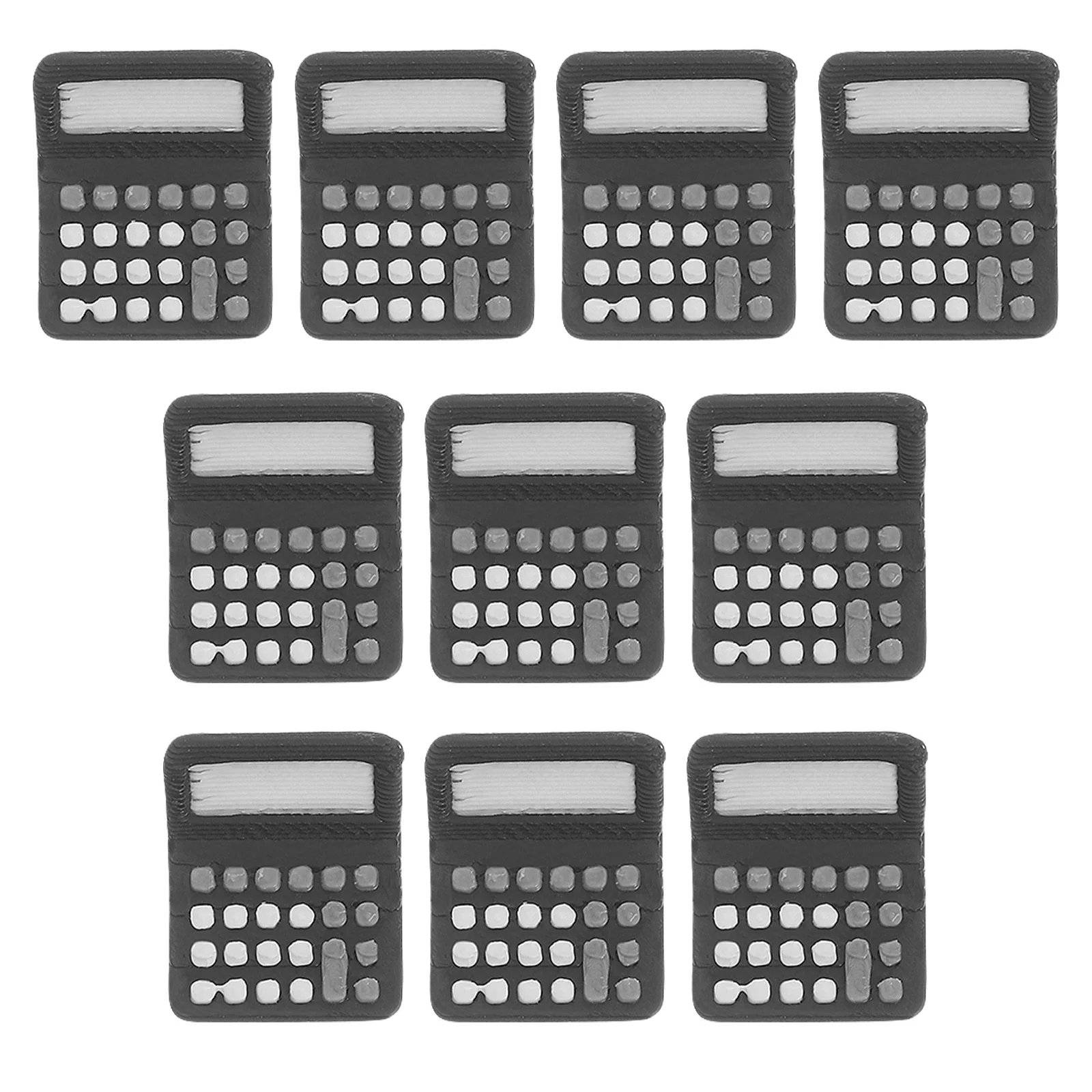 10 pçs calculadora em miniatura mini pequena calculadora eletrônica para casa de bonecas acessórios escolares micro paisagem decoração sala de aula