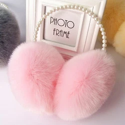 2Pcs Plush Earmuffs Bright Color Plush Ear Covers Windproof Ear Covers Winter Accessory for Outdoor Activities in Cold Weather