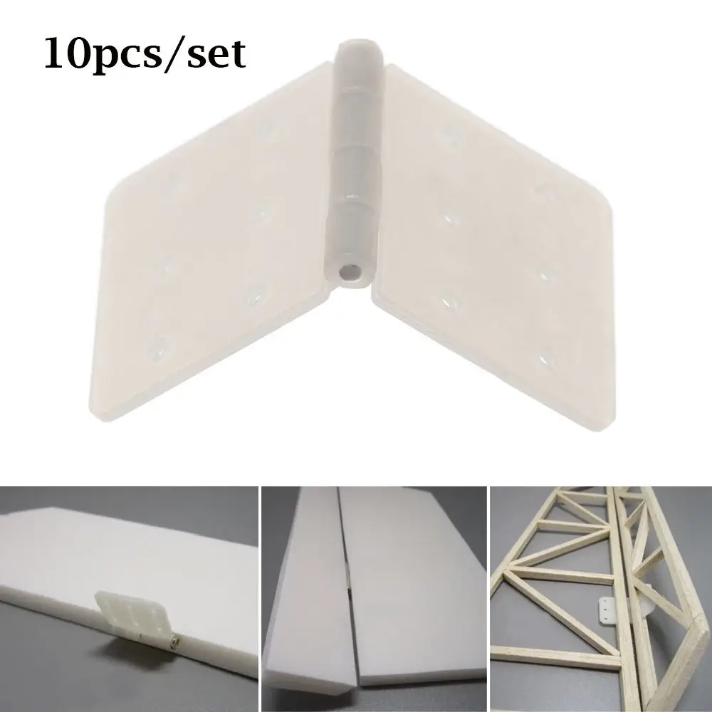 10pcs 3 Sizes DIY Accessories RC Airplanes Parts Aeromodelling Model Airplane Aileron Connection Nylon & Pinned Hinge