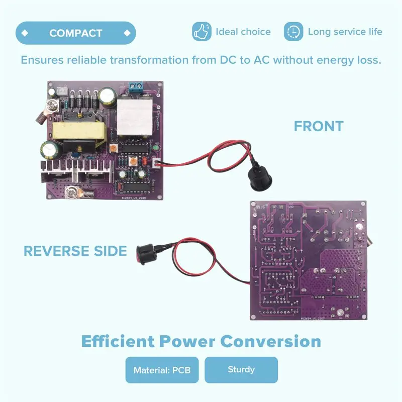 A13E-300W Corrected Sine Wave Inverter Board 50-60Hz DC-AC 12V To 220V Step Up Boost Converter Power Supply view 5