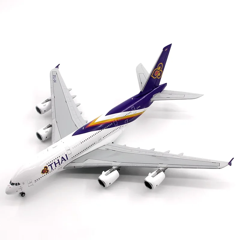 

Diecast Thai Airways A380 Civil Aviation Passenger Plane Model Alloy & Plastic Material 1:400 Scale Diecast Toy Gift Collection