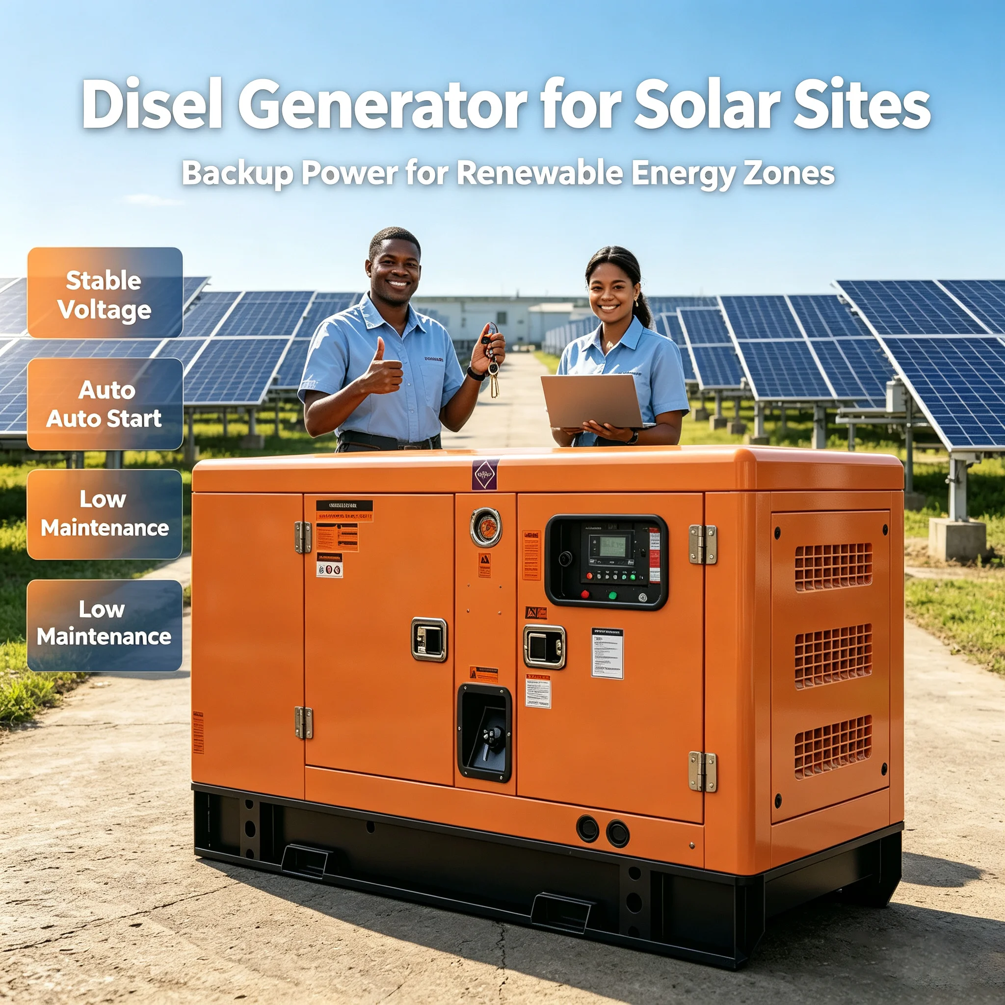 Diesel Generator Set Portable Sound‑Attenuated Genset Single Phase For Small‑Scale Outdoor Engineering Project