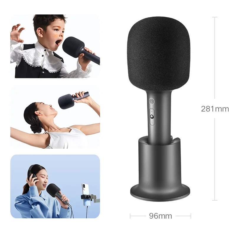 Xiaomi MIJIA K-song Microphone Karaoke KTV-level Stereo Sound Effect Bluetooth 5.1 DSP Chip Noise Cancellation 2500mAh