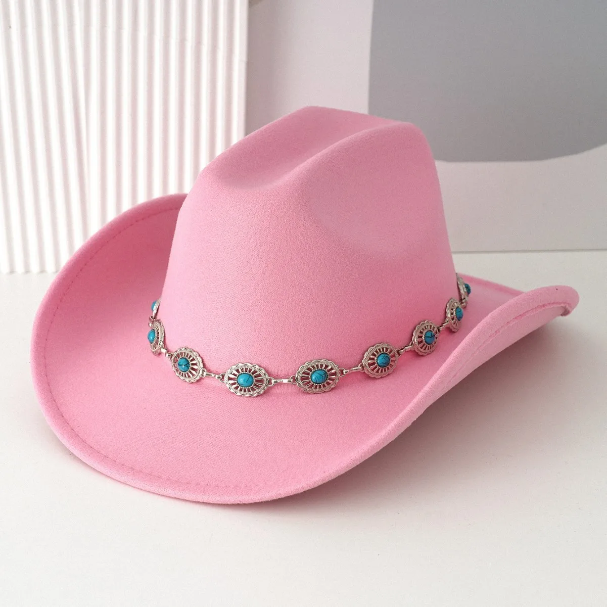 

Rhinestone Cowboy Hat Luxury Top Hat for Women Men Party Festival Accessories Country Music Concert Cowgirl Headwear
