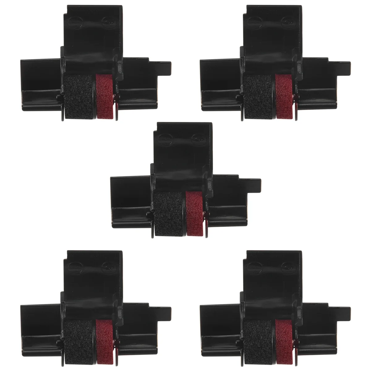 B49CIR-40T (5 Pack) Compatible Calculator Printer Ribbons Ink Roller - Black & Red