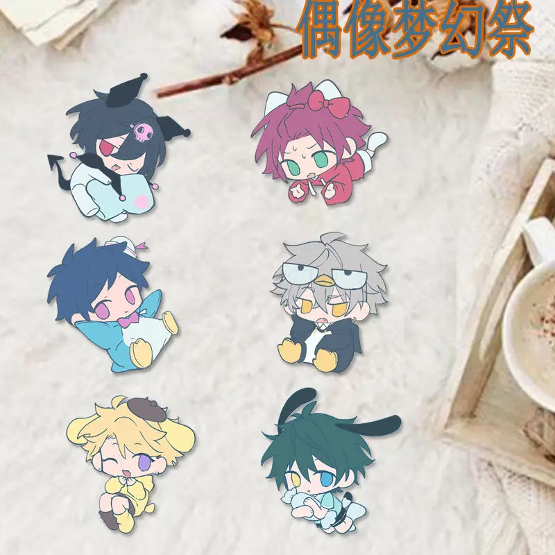 Ensemble Stars Brooch Kagehira Mika Acrylic Brooches for Woman SAEGUSA IBARA Accesorios Jewelry Ran Nagisa Cosplay Anime Gift