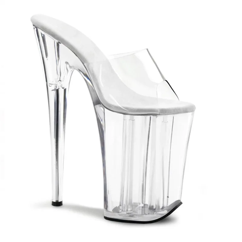 High heeled sandals women's 2025 summer new one-line belt versatile thin heel open-toe super high heels women's shoes 20CM