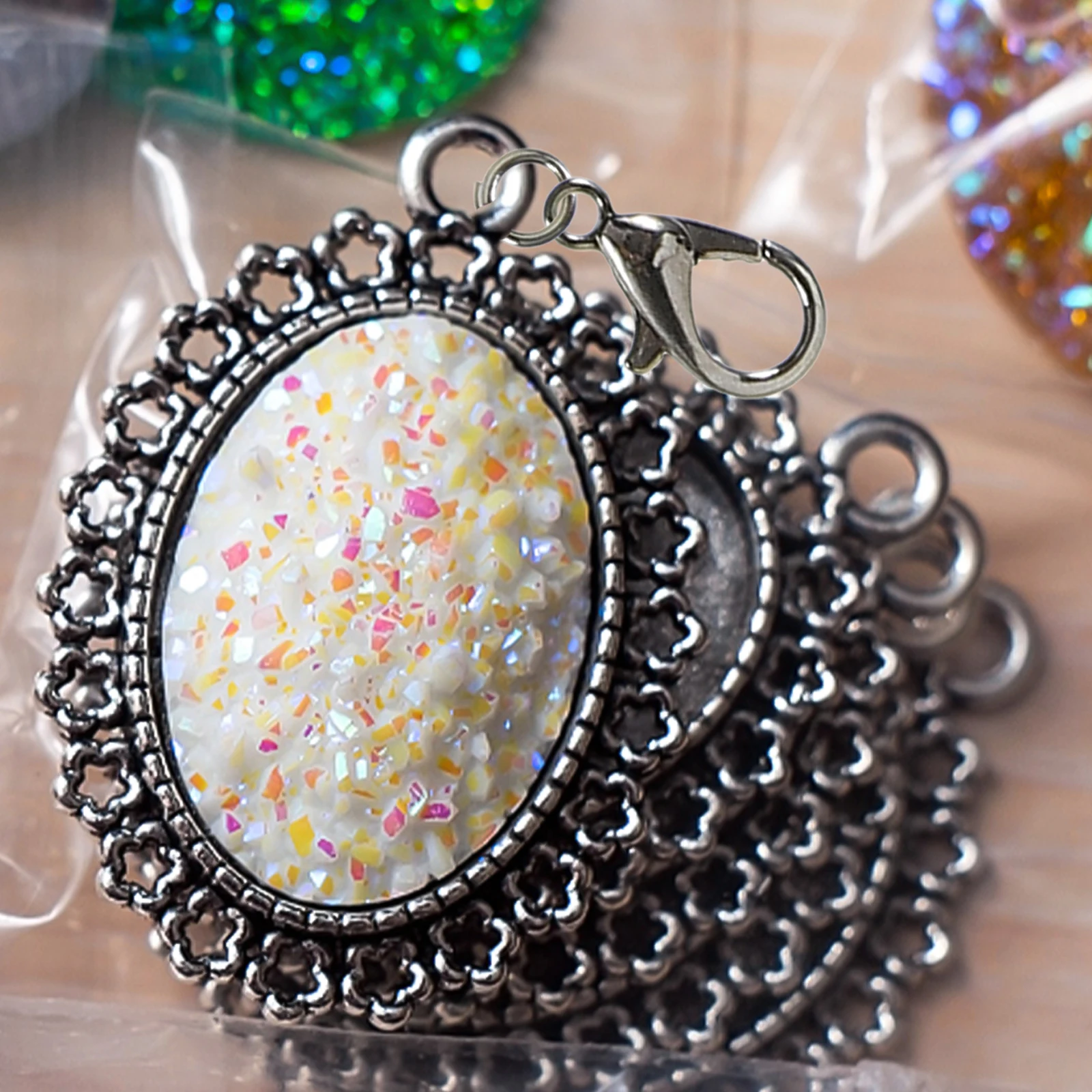 

Lobster Buckle Bag Ring Jewelry Crimp Beads Bracelet Closures Necklace Clasps Supplies for Making Claw Replacement