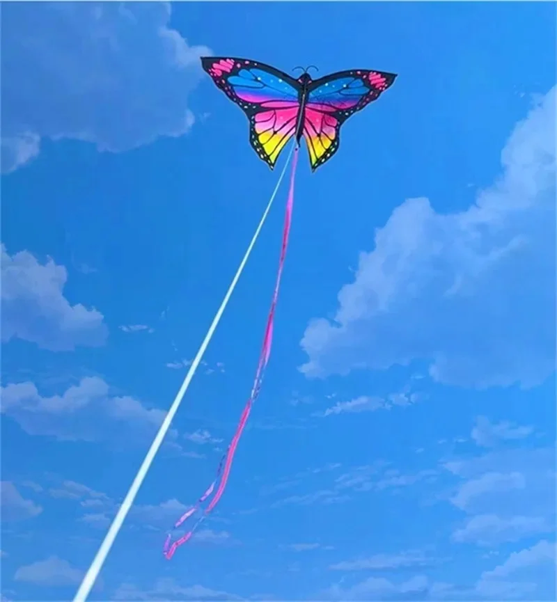 จัดส่งฟรีผีเสื้อ kites สําหรับเด็ก kites string line ผ้าไนลอน ripstop ของเล่นสนุกเกมกลางแจ้ง flying bird kites papa