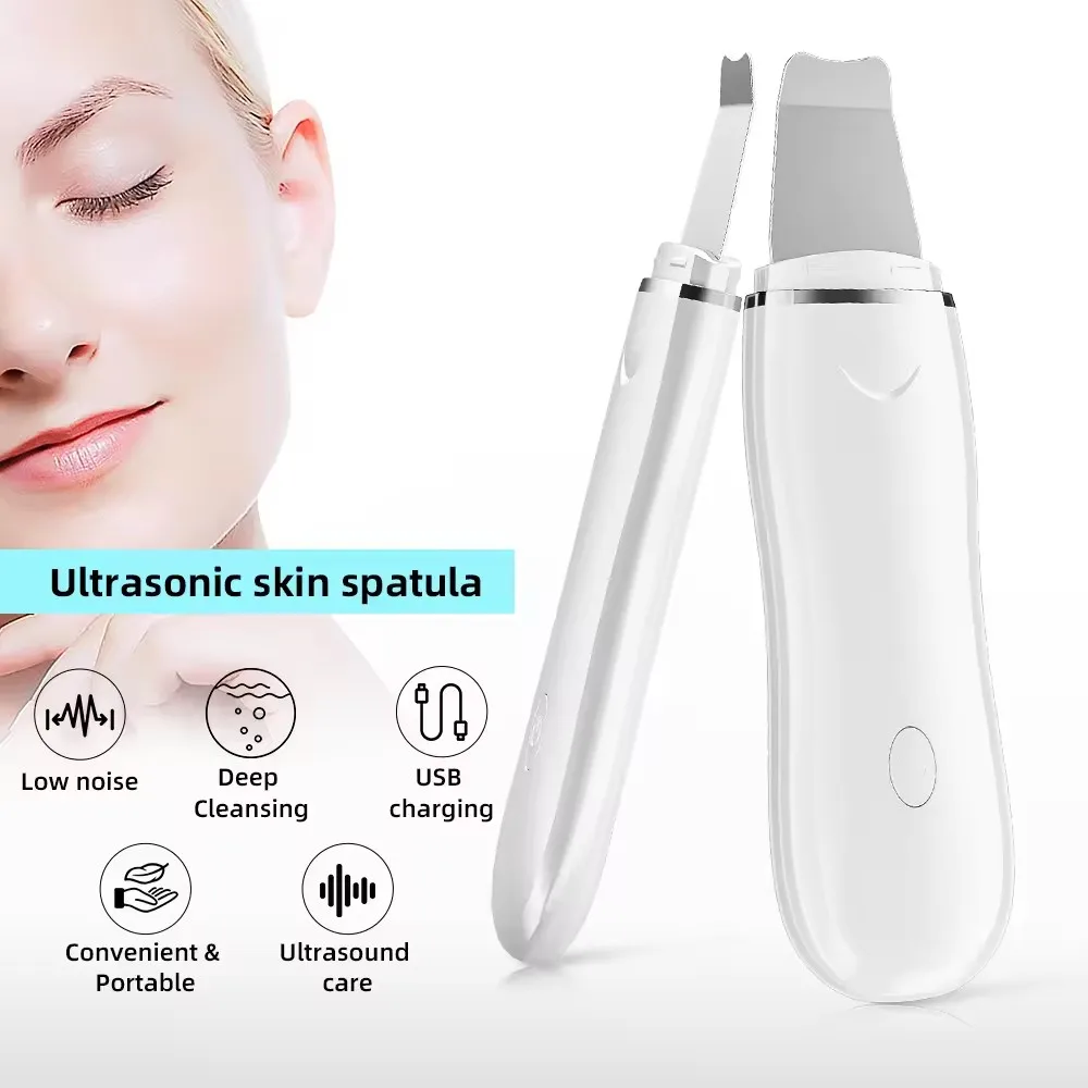 Deep Vibrate Facial Cleaner Skin Scrubber Ultrasonic Face Scrubber Peeling Blackhead Remover Facial Massager