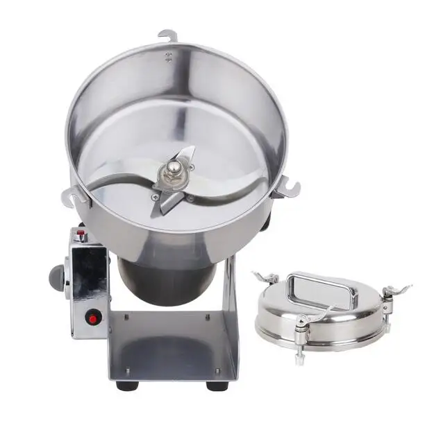 ミルパウダーグラインダー、YB-1500A、1500g、薬、ハーブ、塩、米、コーヒー、豆、ココア、トウモロコシ、コショウ、大豆、葉、粉砕機