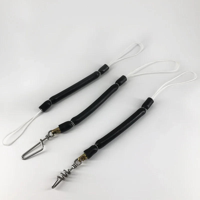 28CM Speargun Bungee Durable Rubber Spearfishing Shock Cord Speargun Buffer With Swivel Clips