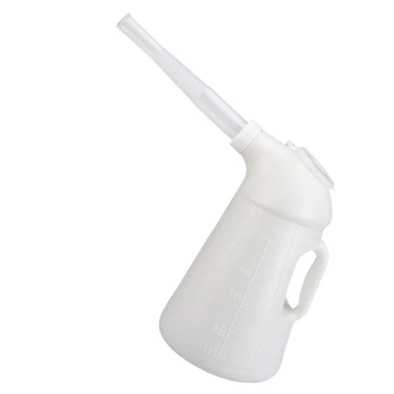 

652F Oil Jugs with Spout Engine Oil Dispenser Jugs Leakage Proof Oil Measuring Container with Lid for Automotive Fluids