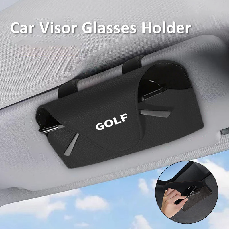 

Car sunglasses box with lychee texture For Volkswagen VW Golf Polo Tiguan T5 Passat b6 Jetta Scirocco Sagitar Touareg Touran..