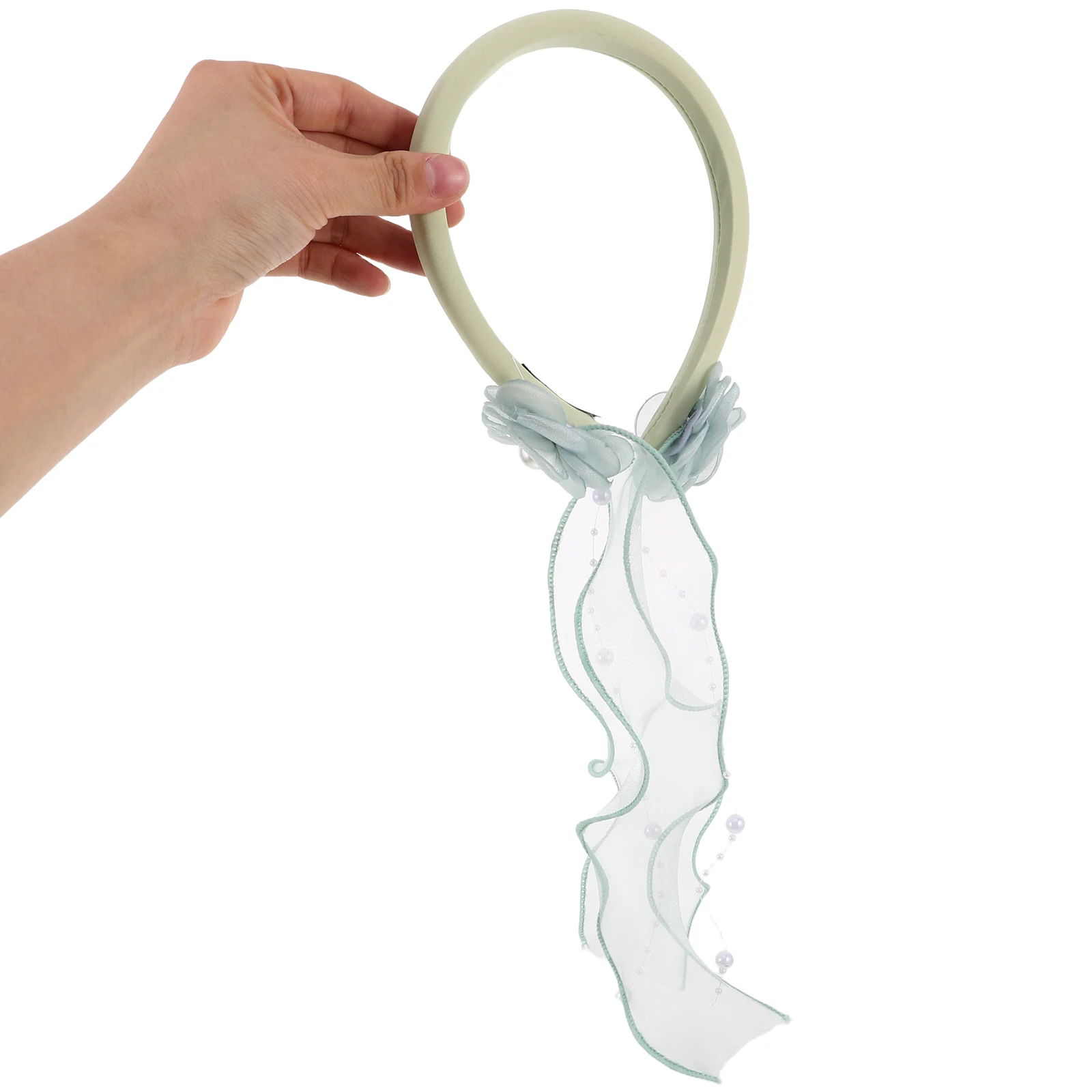 

Spring and Summer Streamer Headband Miss Headbands Mesh Floral Hair Accessories