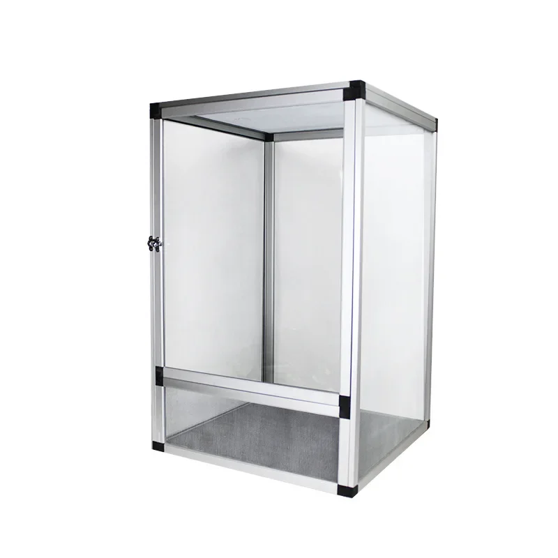 

Reptile cage Aluminum alloy feeding box Removable reptile box Ventilation