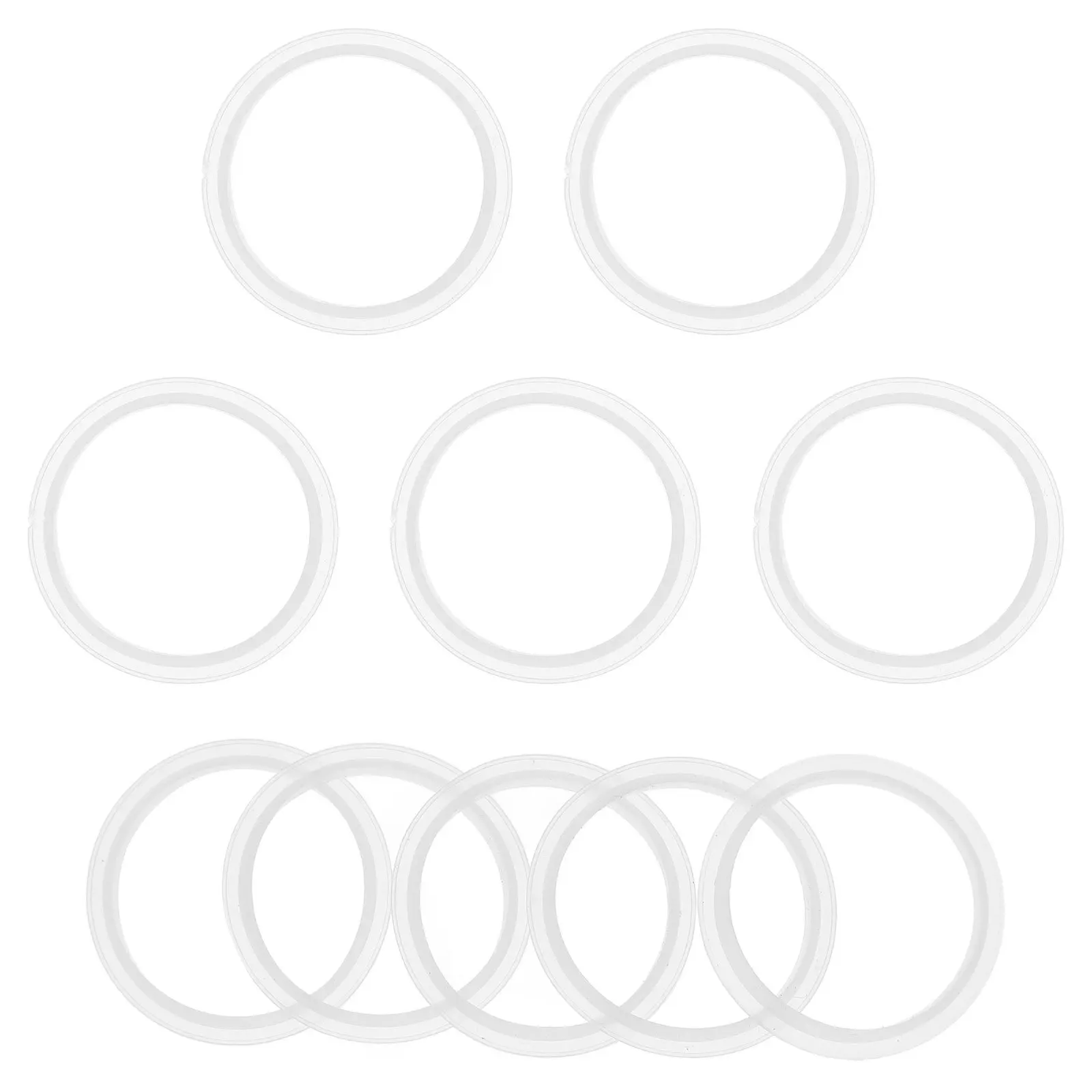 10 Buah Gasket Penyegel Silikon Tahan Lama Anti Bocor Cincin Pemasangan Saluran Pembuangan Wastafel Universal Cocok untuk Cincin Penyegel Bak Cuci Dapur
