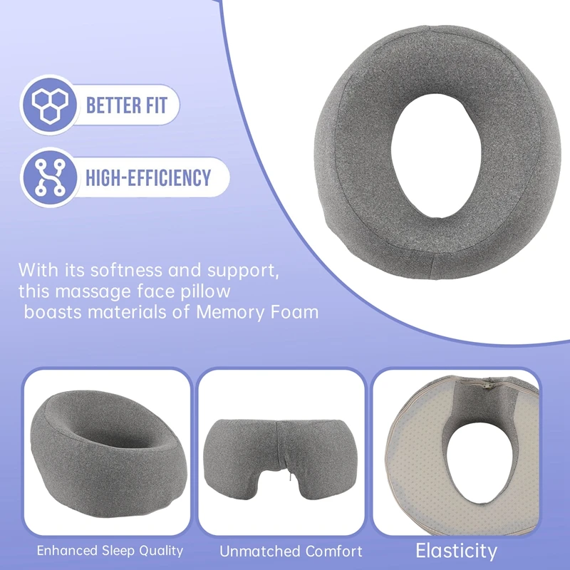 Ergonomics Lying Down Pillow Memory Foam Head Rest Support Pillow Body Massage Face Rest Pillow for Beauty Salon-A-A07G view 5