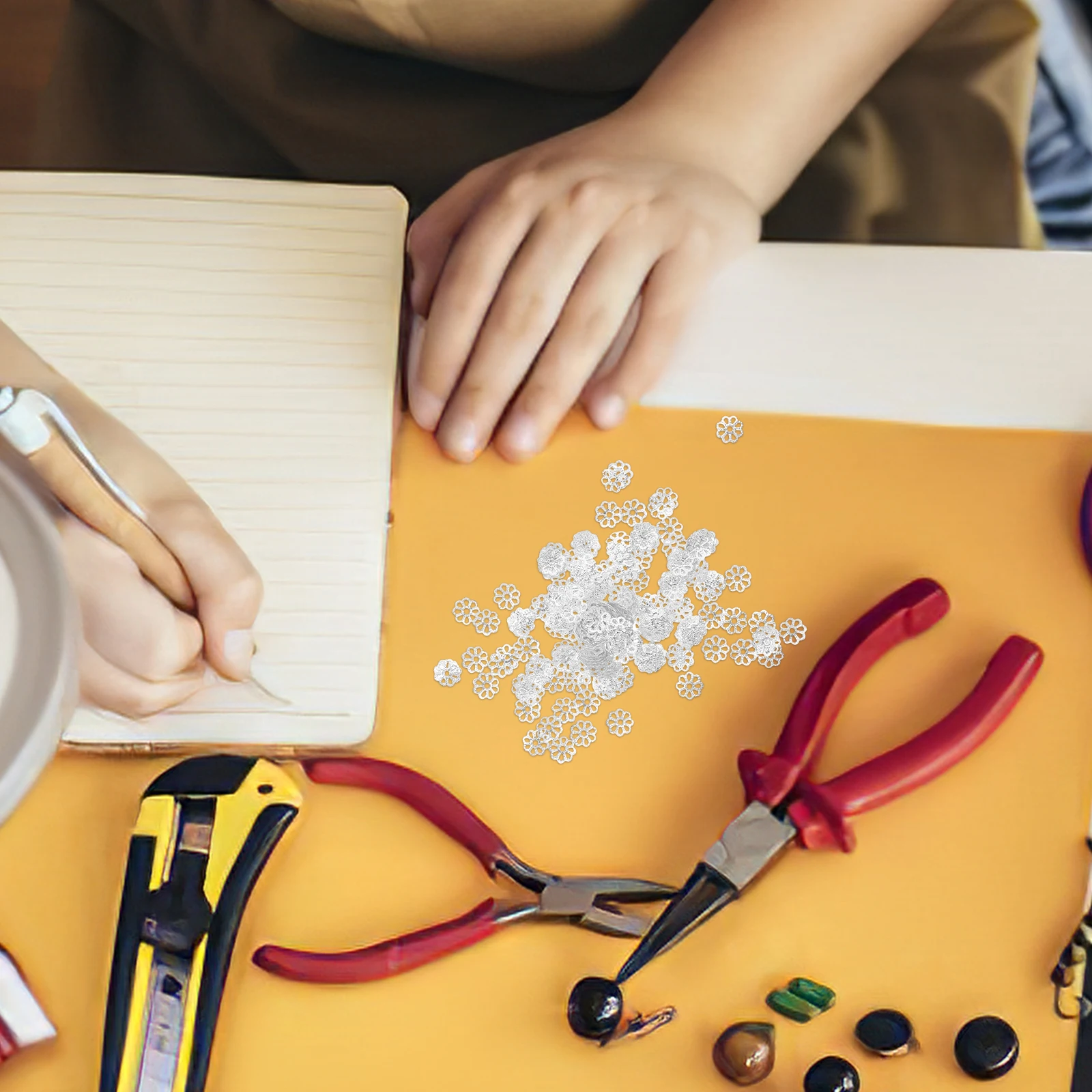 Bead Cap Pearl Flower Reservoir End Caps for Jewelry Making Metal Beads Fancy Necklace