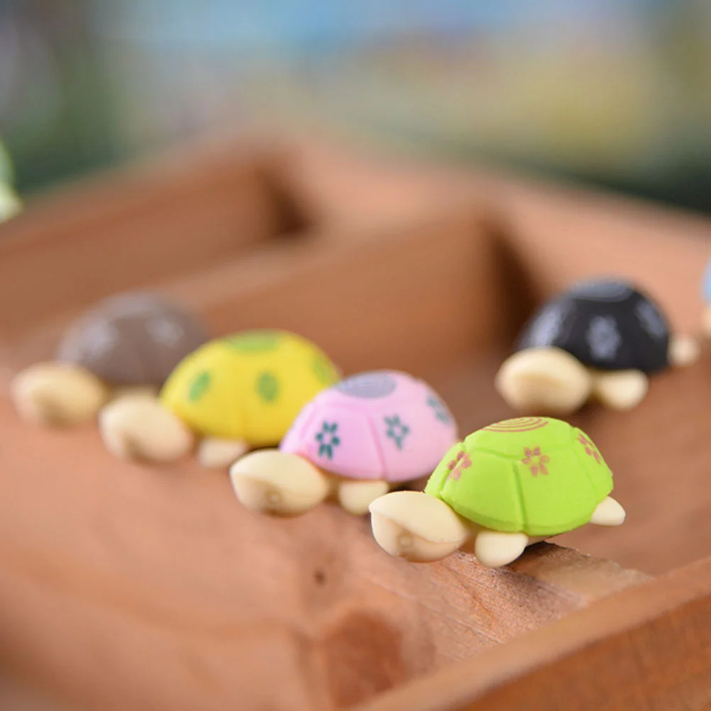 

20pcs Turtle Shape Eraser lovely Cartoon Stationery Pencil Erasers Creative Gift for Kids Students (Random Color)
