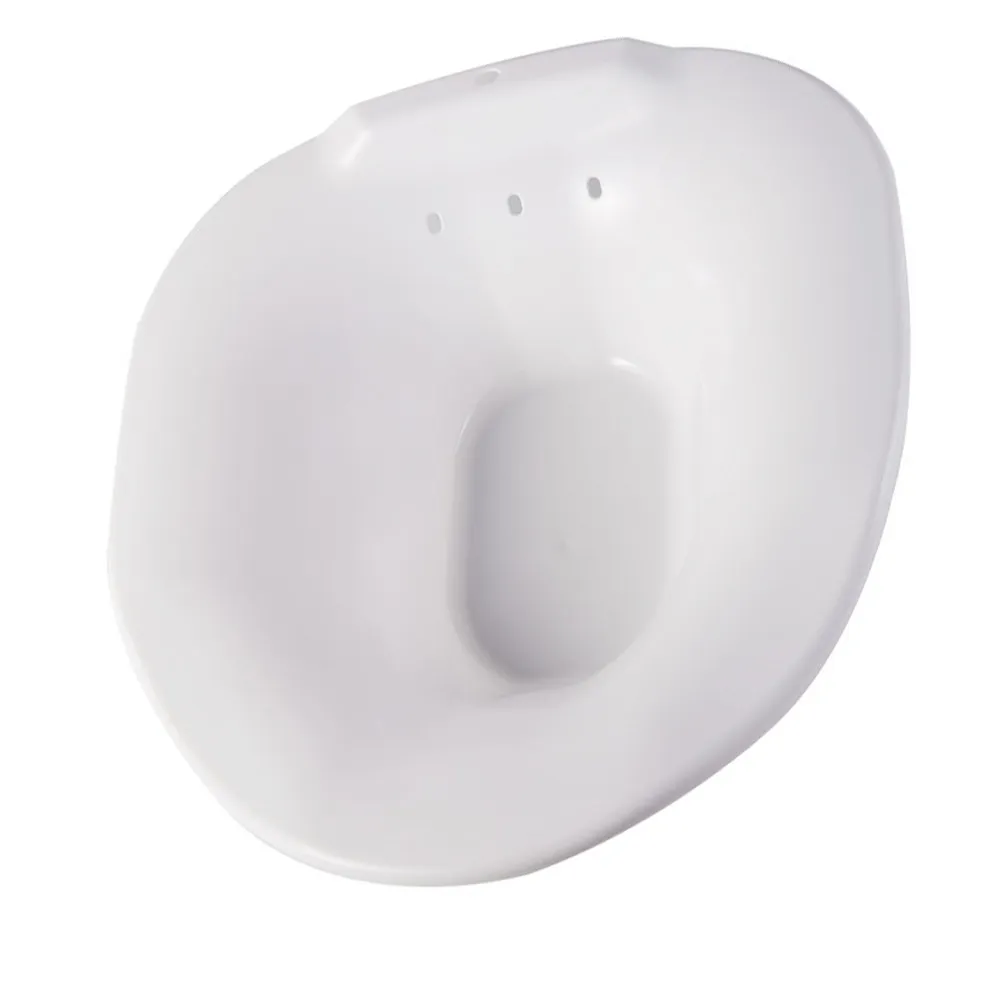 Toilet Seat Sitz Bath Basin Ergonomic Hip-Support Design Anti-Overflow Holes Non-Slip Base for Pregnant Women Hemorrhoid