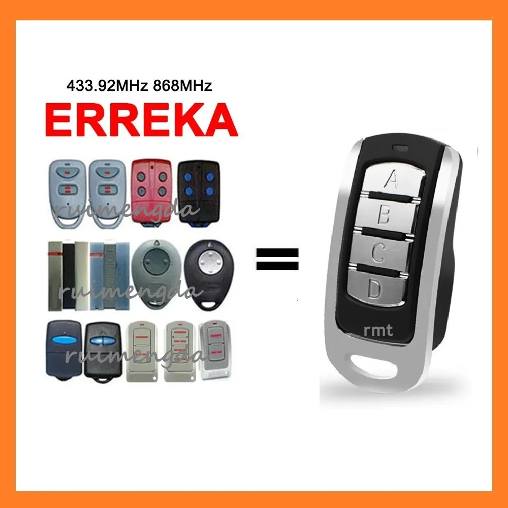 ERREKA IRIS ROLLER SOL LIRA VEGA ROLLER 433 868 Remote Control Garage Door Opener 433.92MHz 868MHz Gate Control Transmitter Key