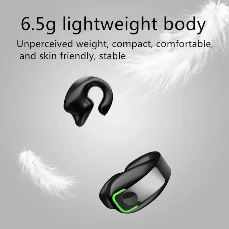 Sport Earphones Bone Conduction Bluetooth 5.3 Wireless Ear Clip Headset IPX5 Waterproof Running Gym Headphones With Mic view 4