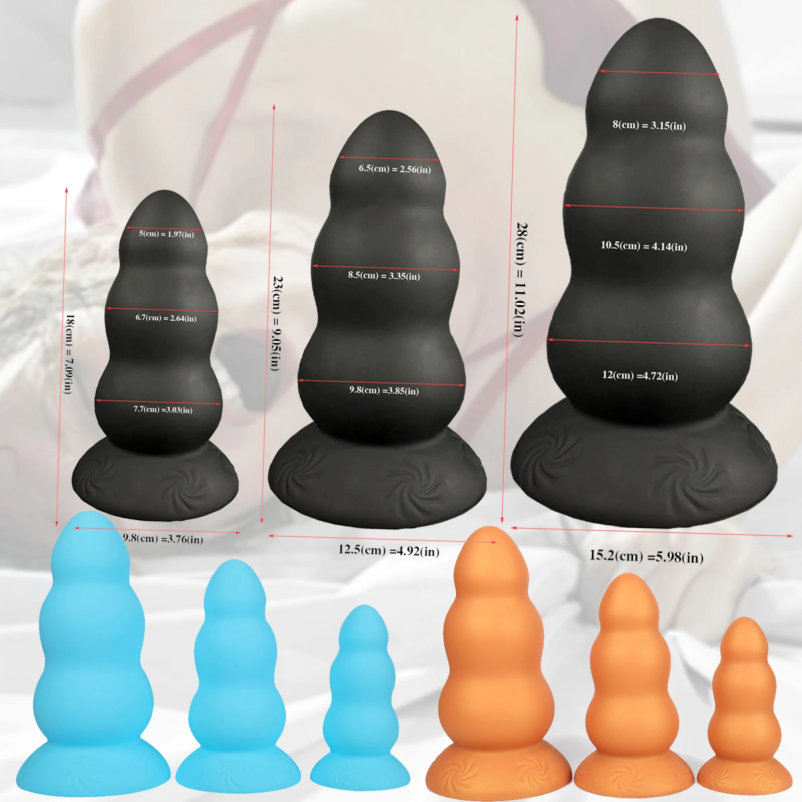 Φ 15CM Huge Women Men Gay Beginners Anal Butt Plug Ass Dilation Prostate Massager Male Anal Plug Big Dildo Silicone Masturbator