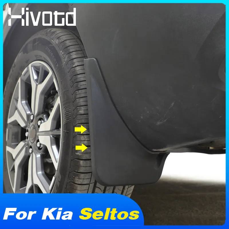 

Fender Cover Car Mud Flaps Plastic Mudflaps Splash Guards Mudguards Protection For Kia Seltos 2020 2021 Exterior Accessories