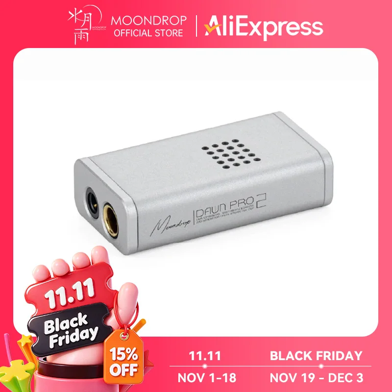MOONDROP Dawn Pro 2 Portable USB DAC Amplifier DUAL CS43198 DAC 32BIT/384KHz DSD256 The 2nd Generation Online Interactive DSP