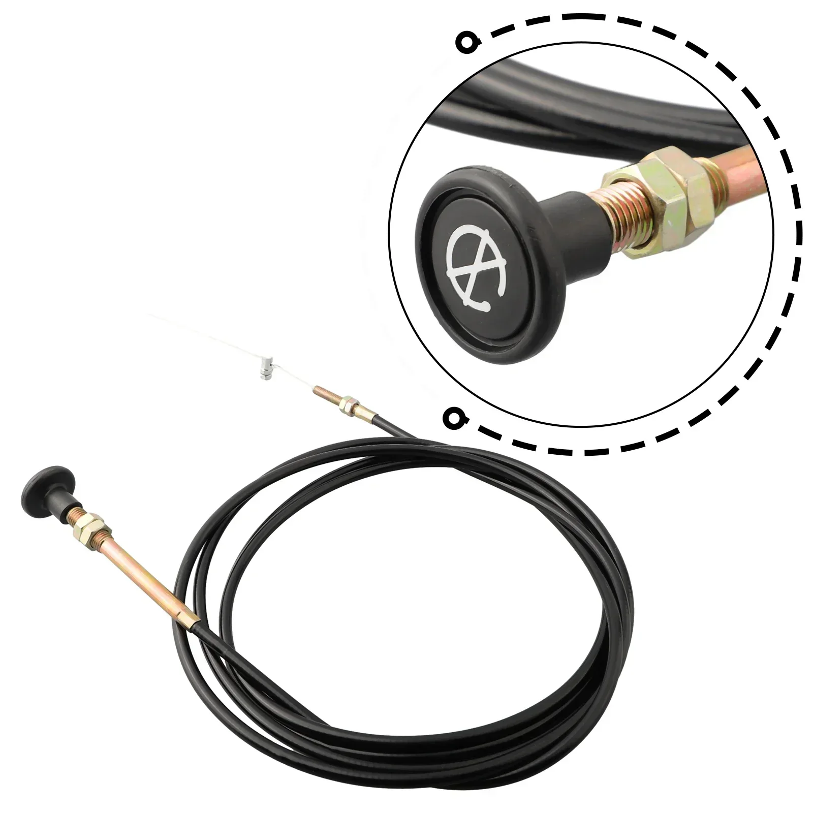 Stop Choke Bowden Cable Wire 2-5m Length Control Bonnet Throttle Engine Fuel For Cars Trucks Vans Engine Flameout Wire Parts
