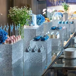 12pcs Cake Bar Column Buffet Trays Dessert Table Wedding Favors Craft Centerpiece Home Hotel Feast Cake Food Drinks Fruit Holder