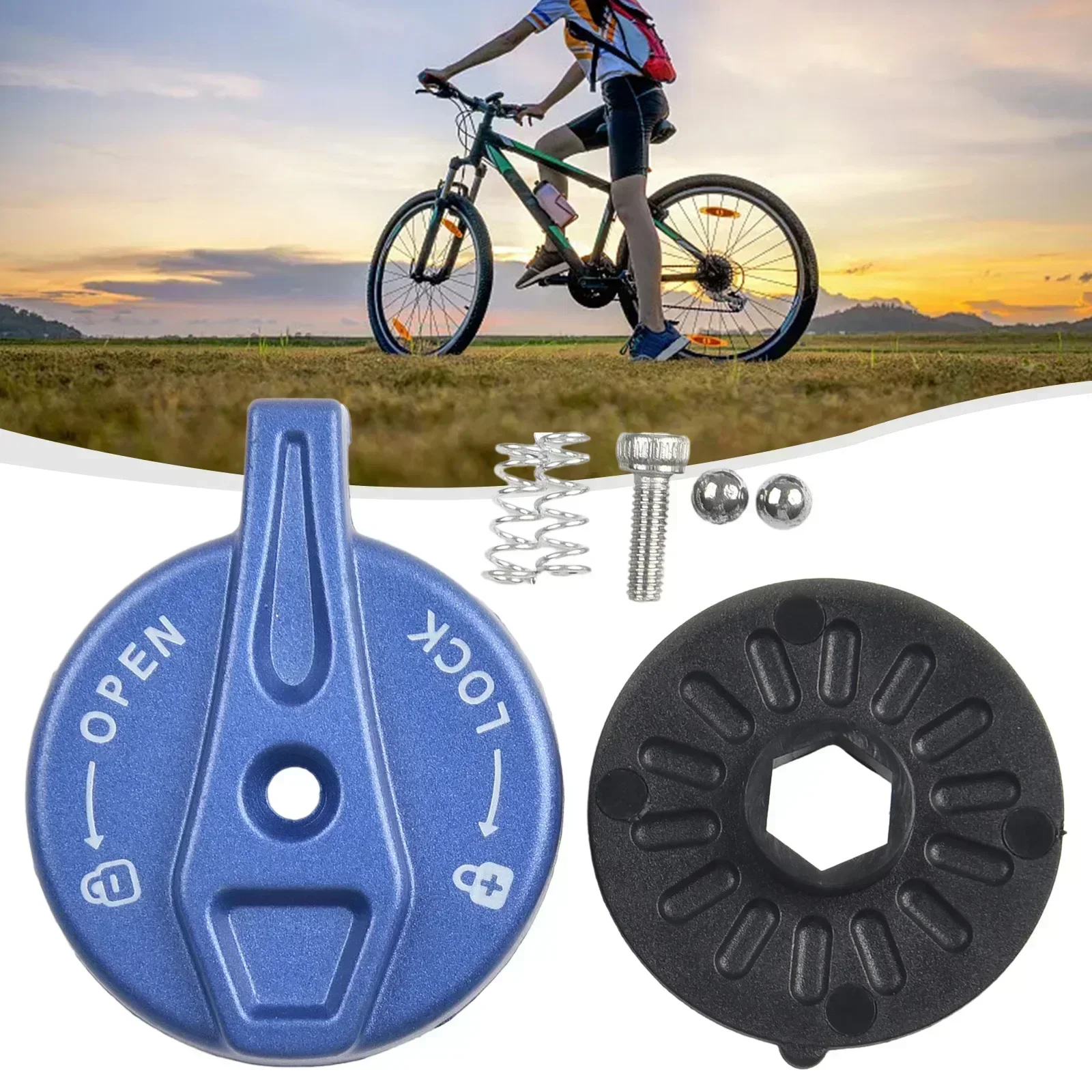 1pc Fork Shoulder Cover Bike Fork Remote Lock Out Parts Switch Cap Zinc Alloy For SR Bicycle Front Fork Cover Components