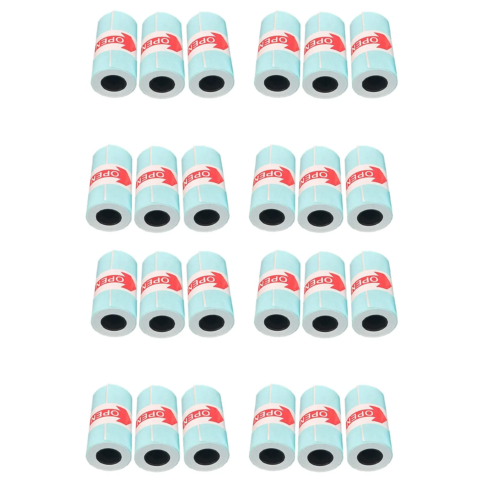 Stylish-24 Rolls Sticker Thermal Paper 57Mm X 30Mm Self-Adhesive Thermal Printer For PAPERANG Printer Cash Register POS Receipt