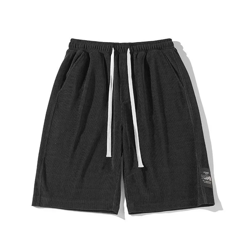 Short à Jambes Larges pour Homme, Streetwear, Gym, Plage, Baggy, Short de Survêtement, Mode Coréenne, Lettres Appliquées, Y2K, Bermuda, Objectifs, Été