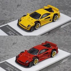 AM 1:64 Scale Diecast Alloy Ferrari F40 Yasid Supercar Toys Cars Model Classics Nostalgia Adult Gifts Souvenir Static Display