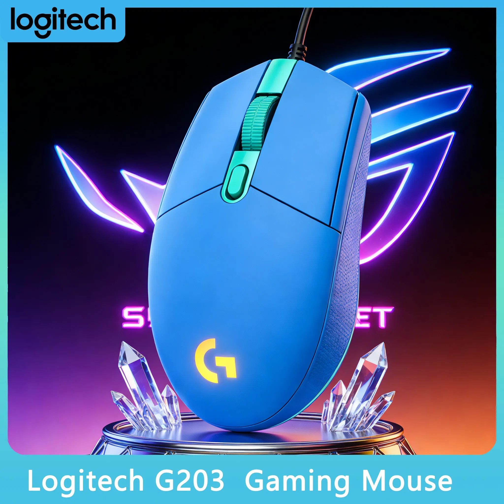 

Logitech G203 Gaming Mouse 1ms Response for Fast Action Games