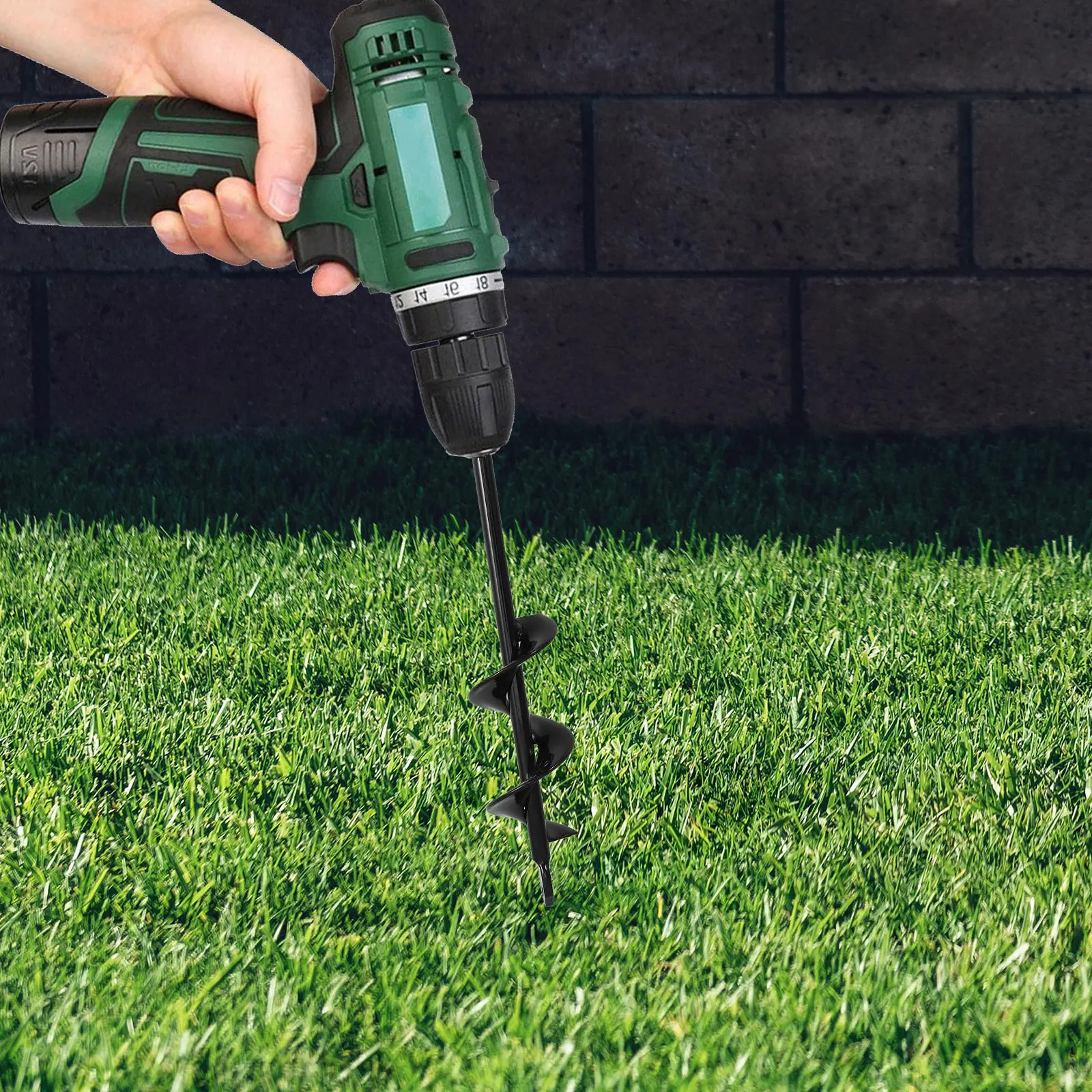 Planting Auger Drill Bit Drill Bit for Hex Drive Drills Heavy Duty Hole Digger for Various Soil Conditions