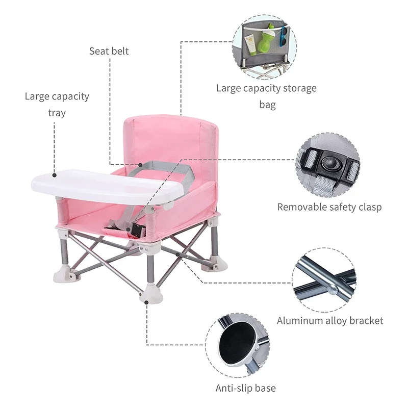 baby-booster-seat-dining-chair-portable-travel-folding-kids-with-feeding-chair-outdoor-beach-seat-baby-furniture-supplies-new