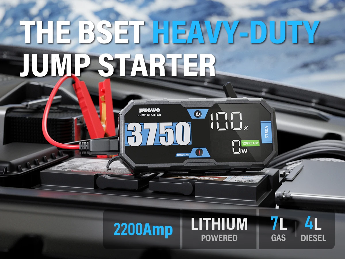 Car Motorcycle Battery Emergency Start Power Supply 10000mAh Portable Emergency Kits Jump Starter Booster Battery 2200A Peak