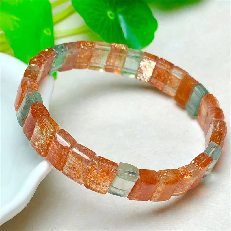 

1 Pc Fengbaowu Natural Sunstone Arusha Bracelet Hand Platoon Bangle Crystal Reiki Healing Stone Fashion Jewelry Gift For Women