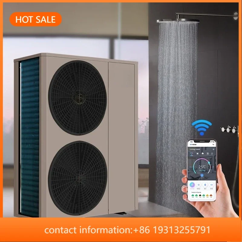 【Best-selling】High COP 9KW 16kw All-in-One DC Inverter Air Source Heat Pump R32 Factory Direct Central Heating & Hot Water R290