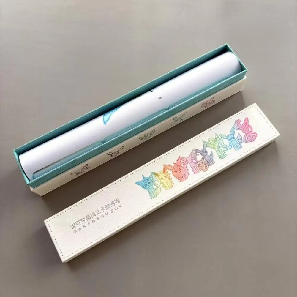 Diy Self Made Ptcg Eeveelution Karte Schlacht Matte Ptcg Einzelspieler Brettspiel Karte Duel Platte Schlacht Matte Karte Pad Lagerung Box